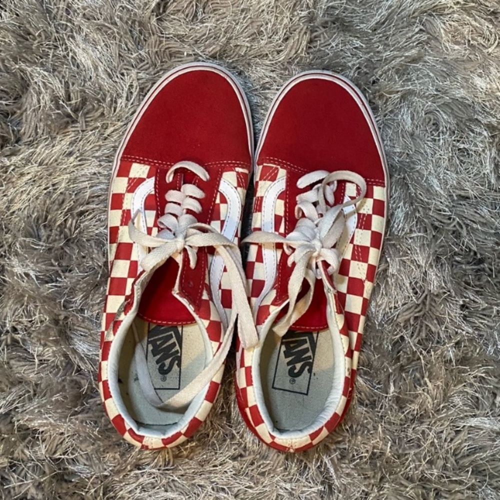 Red checker vans